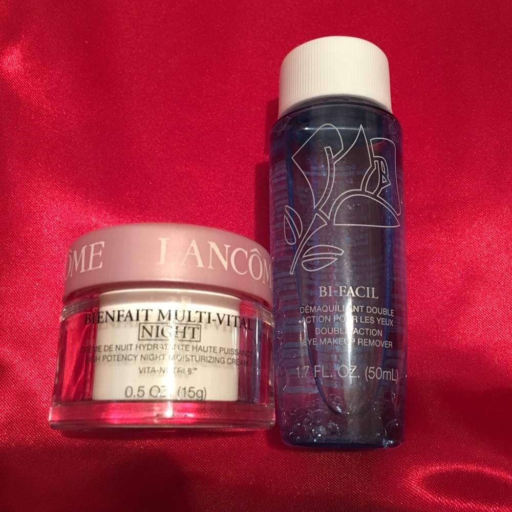 Lancôme Bienfait Night Cream and Bi Facil Remover